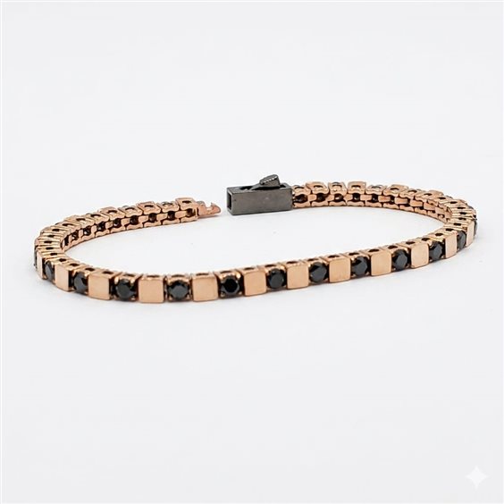 Bracciale John Richmond Tennis Lab in Titanio Diamante Lab Grown 2.40 Ct JRTW18RB - JRTW18RB